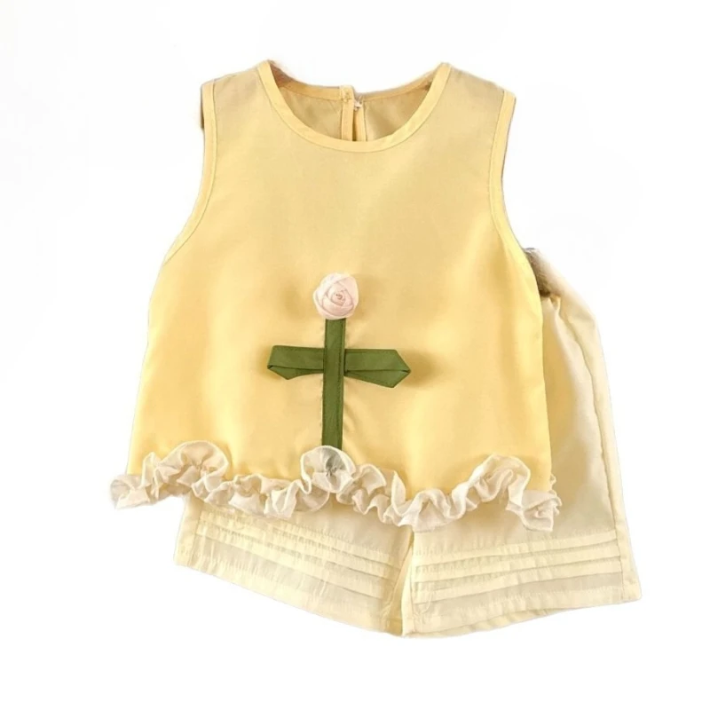 

New Summer Baby Clothes Suit Children Girls Sleeveless Vest Shorts 2Pcs/Sets Infant Clothing Set Toddler Costume Kids Tracksuits