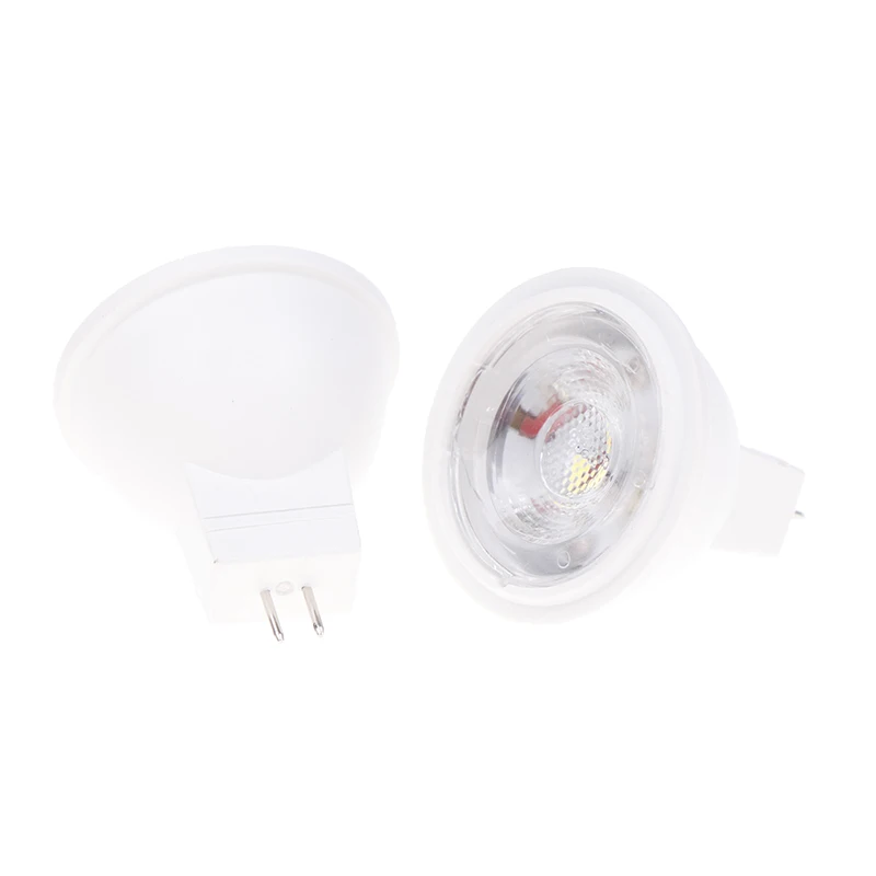 1PCS  Energy Saving MR11 GU4 AC DC 12V 3000/6000K Warm White LED Light Lamp For Home Decortion Replace 3W Halogen Lamp