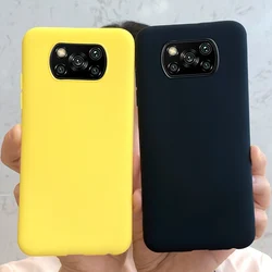 For Xiaomi Poco X3 Pro Case Soft Matte Liquid Silicone Shockproof Bumper Phone Cases For Poco X3 NFC PocoX3 Candy Color Fundas