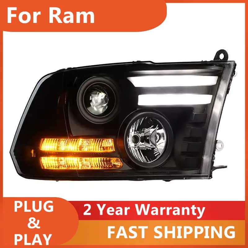 

Стайлинг автомобиля для Dodge Ram Head Light 2013-2018 Ram 1500 Фары Ram 2500 Фара DRL Поворотник ближнего света Проектор Len