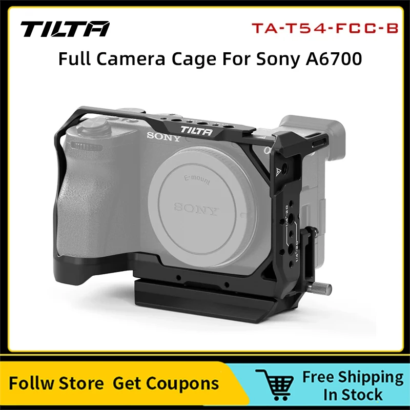 

TILTA TA-T54-FCC-B Armor Full Camera cage Full RIG Fuselage Protective For Sony A6700 Dsrl