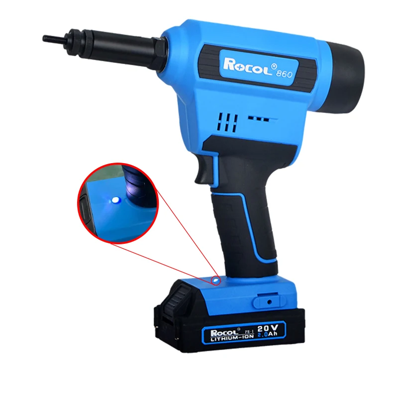 YYHC-Electric Power cordles Hand Riveter Riveting Gun Cable Aluminum/Steel Nut Rivet Tool for M3-M10