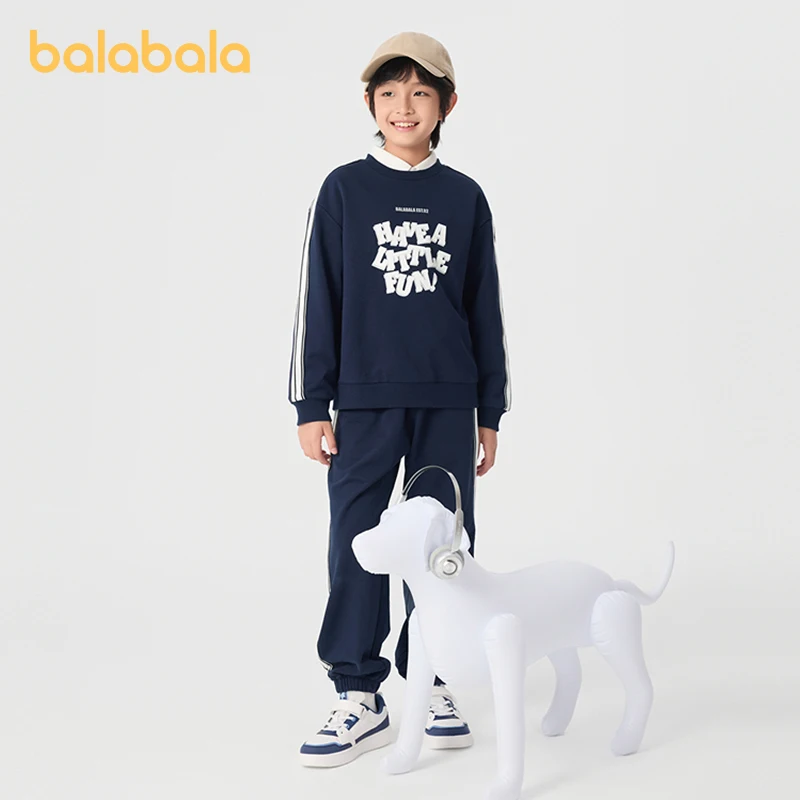 Balabala Children's Clothing Children's Set Unisex Kids Long Sleeve Spring - Autumn 2025 New Version Baby Loose Sweatshirt