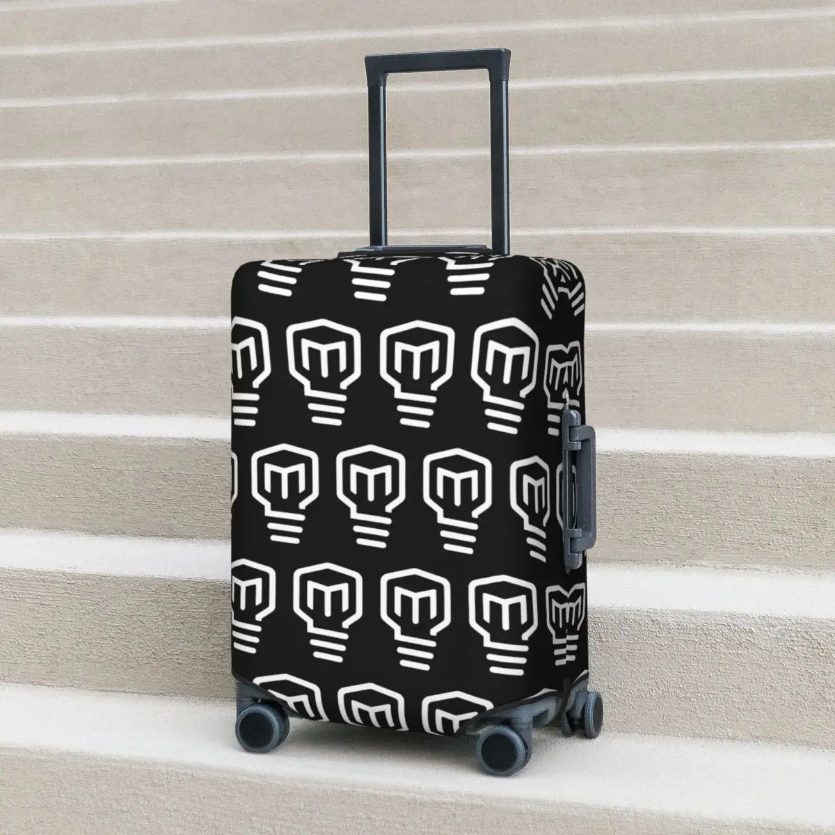 

Mark Rober HD Logo Suitcase Cover Protection Elastic Travel Luggage Protector Covers for 18-32 Inch