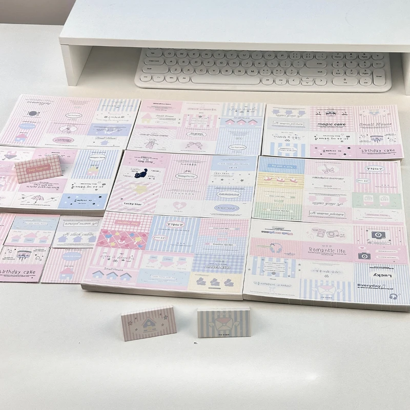 

30pcs/set Cute Korean Kpop Photocard Package Holder Kawaii Creative Design Photocard Package Head Student Supplies Kids Gift