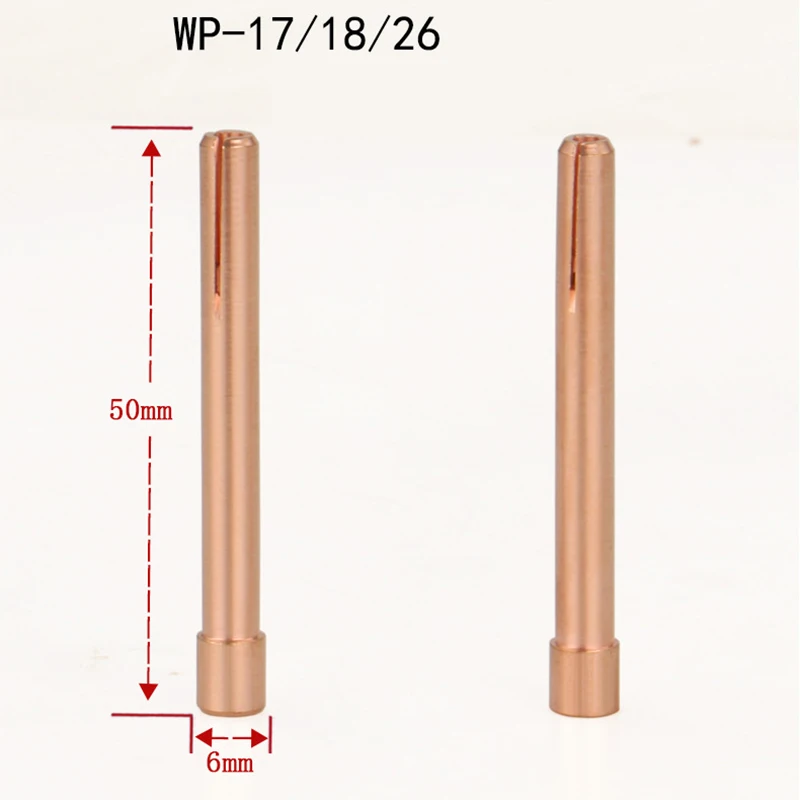 5pcs/ Lot Argon Welding TIG Torch Consumable 1.0mm- 3.2mm Tig Collet for WP17 WP18 WP26 TIG Tungstens Electrodes Collet