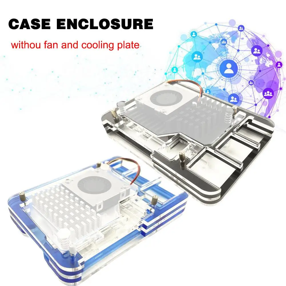 5-Layer Acrylic For Raspberry Pi 5 Case With Active Cooler Transparent Clear Case Enclosure BoxRaspberry Pi 5  Kits Tool-H5