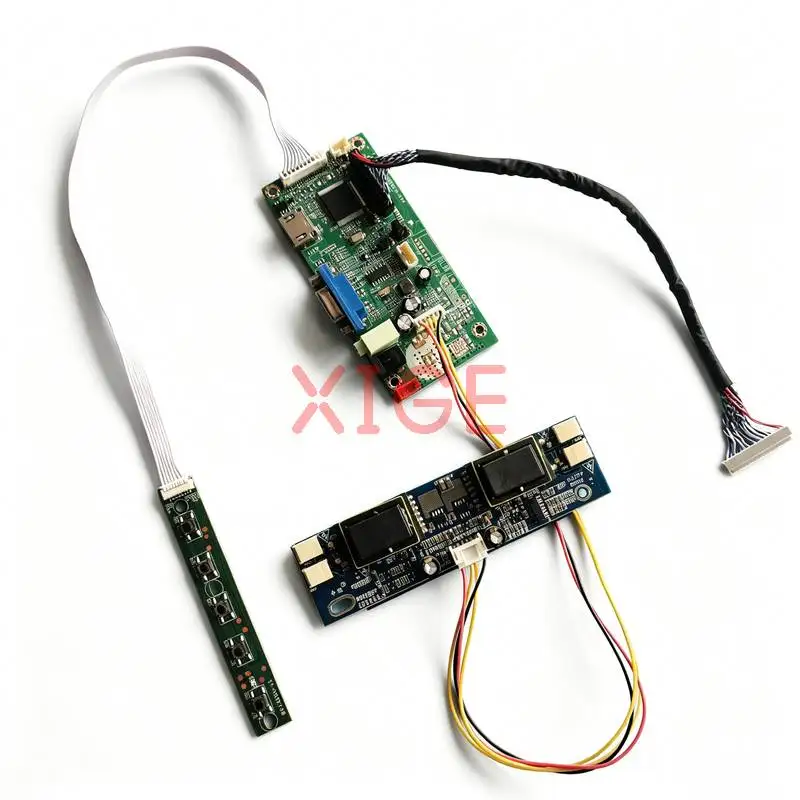 

Display Drive Controller Board Fit PM190SX QD19EL01 TM190SX CLAA190EA03 1280*1024 VGA+HDMI 30 Pin LVDS 1280x1024 4-CCFL Kit DIY