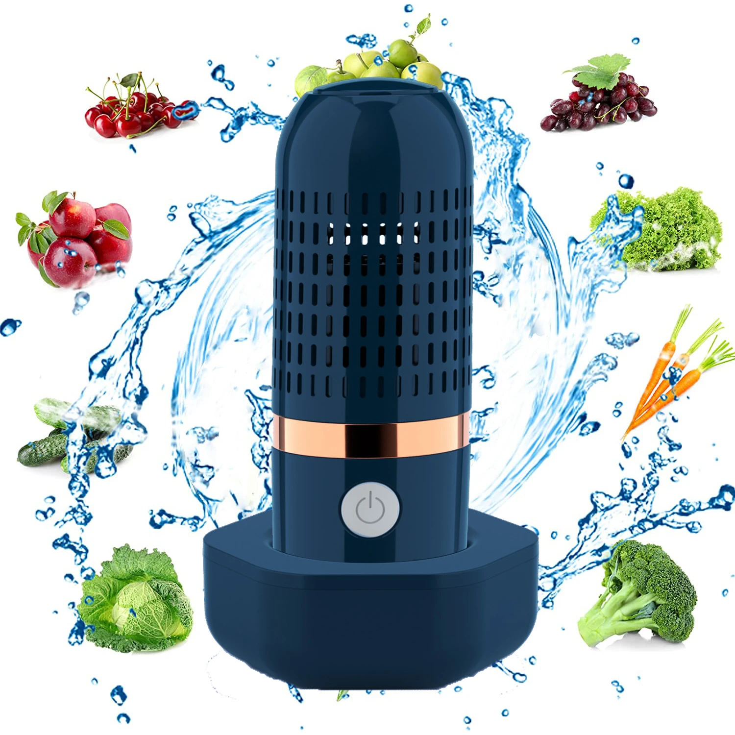 New Portable Fruit and Vegetable Cleaning Machine Multifunctional Vegetable Cleaning Machine Fruit Cleaning Device for Fruits Ve