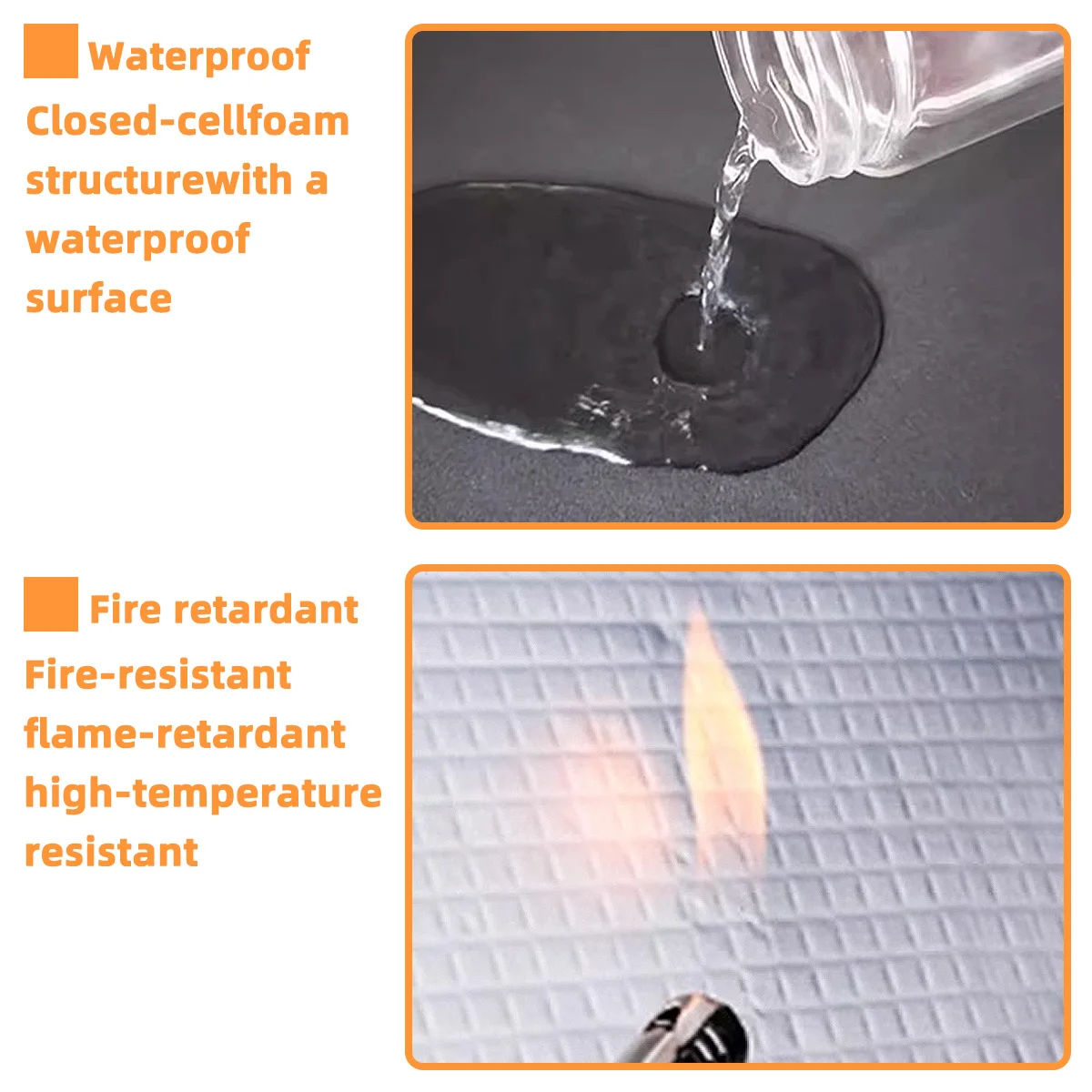 10 Stück 25x18,5x5mm Schalldämmende Baumwolle für Autotüren und Motorhauben, Selbstklebende Dämmung zur Geräuschreduzierung aus Aluminiumfolienmaterial – Detail 5