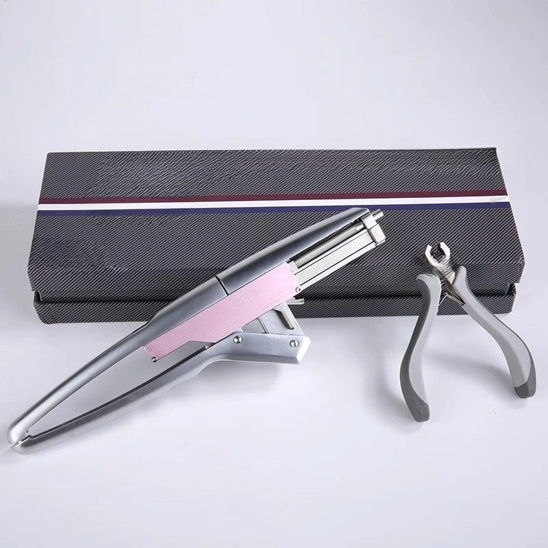 New 6D First Second Third Generation Hair Extension Machine with Plier Set with Extension Strands/Quick and Seamless Extension