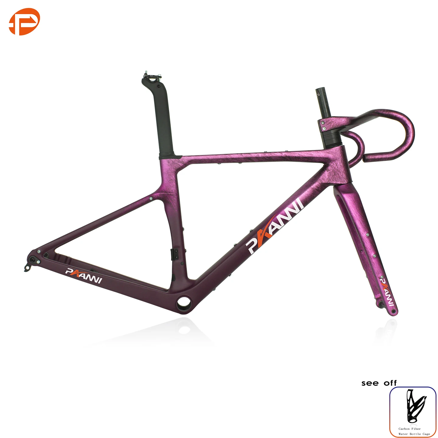 

Новая карбоновая гравийная дорожная рама, велосипедная рама BB92 для 700 × 40cTires, рама дискового тормоза, гравийная велосипедная рама, комплект дорожного велосипеда