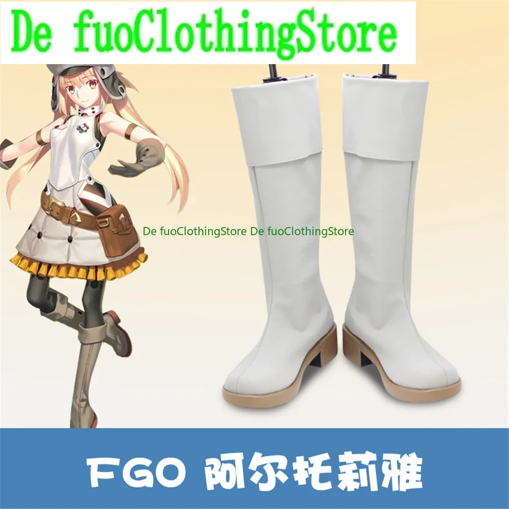 

FGO Fate Grand Altria Pen Cosplay Shoes Boots Game Anime Carnival Party Halloween Chritmas DefuoClothing Shoes Store