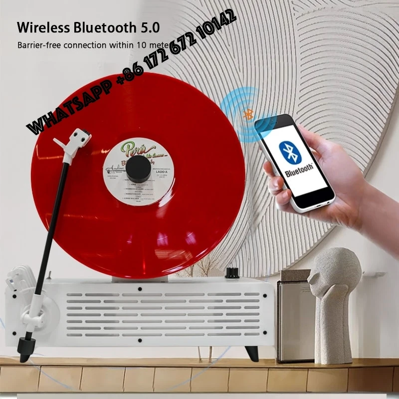 Best sellerSeparate Anti-vibration Design Built-in 2 Stereo Speakers 3 Speed 3 Size Portable Vinyl Record Player Turntable for H
