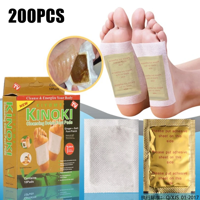 

Bamboo Pads Patches Detox Foot Patch with Adhersive Foot Care Tool Detoxification Foot Sticker Improve Sleep Slimming Care Tool