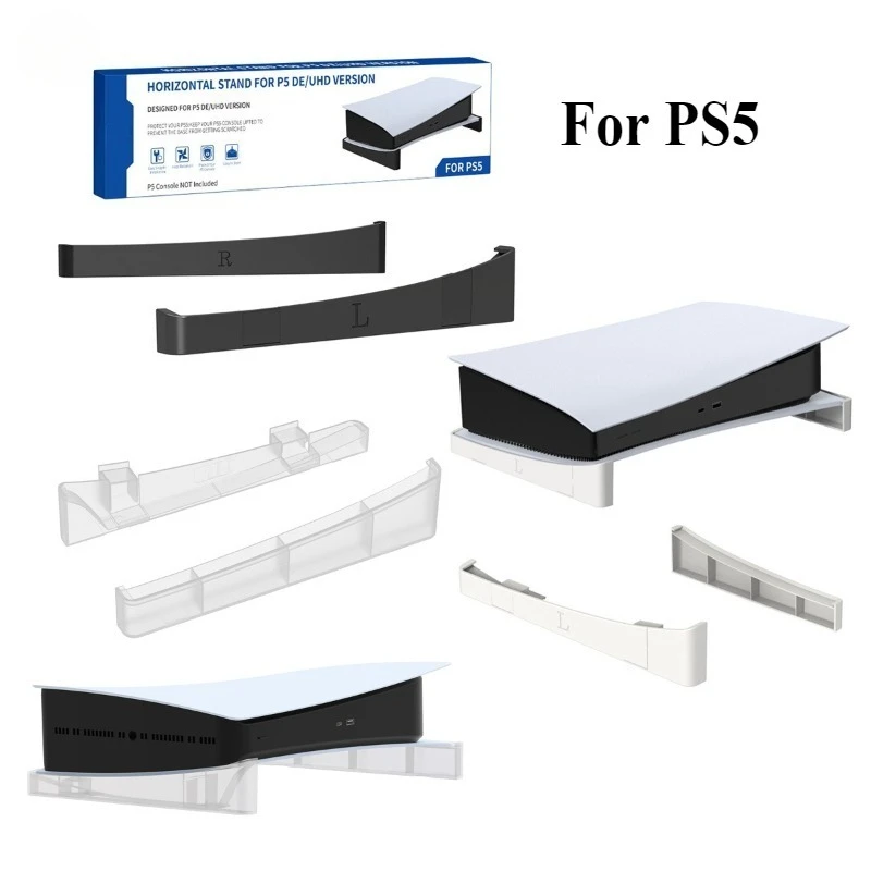 

Horizontal Storage Stand For Playstation 5 Digital / Optical Drive Edition Game Console Dock Mount For PS5 Holder Accessories
