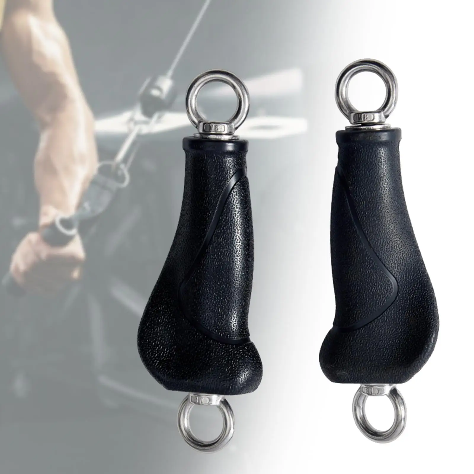 

2Pcs Exercise Equipment Handles Grips,Pull up Grips Gym Workout Home with Rings for Shoulders Bodybuilding Exerciser Training