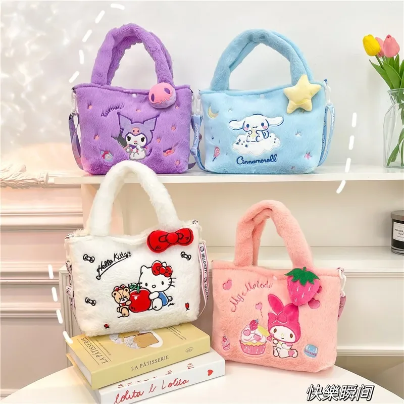 Sanrio New Melody Children's Clow M Lightweight Crossbody Large Capacity Cute Cartoon Tote