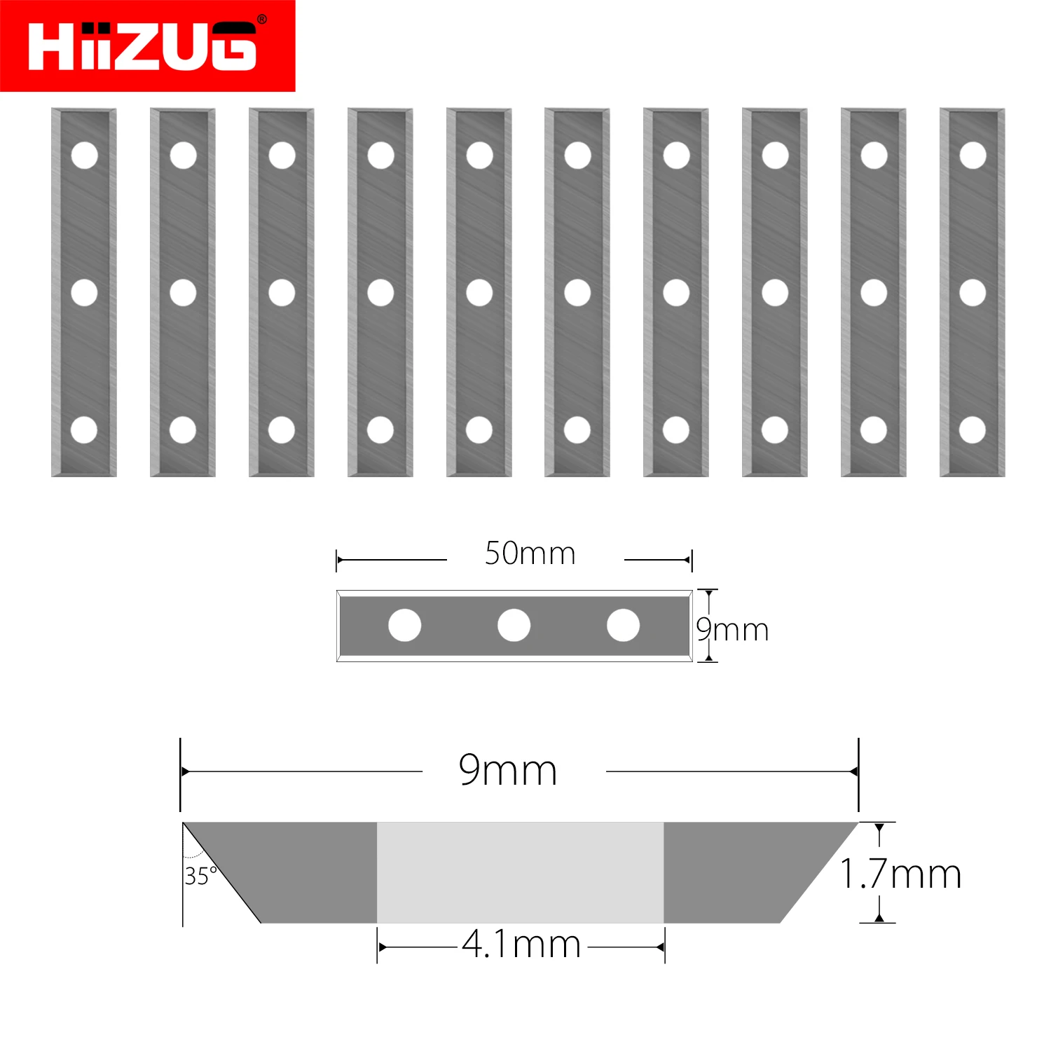 Imagem -04 - Carbide Insere Cortador para Plaina Helicoidal Espiral Cortador Cabeças de Pintura Raspador Carpintaria Router Bit 4-edge 50 mm 10 Pcs