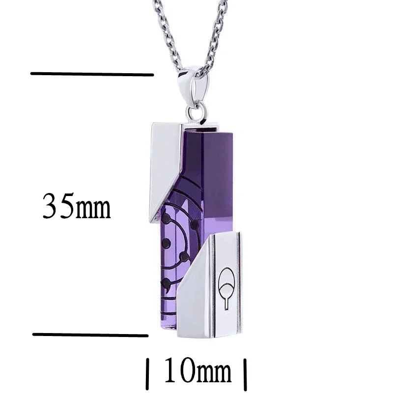 Anime NARUTO Cosplay Ninja Pendant  Uchiha Sasuke Cosplay Rinnegan Pendant Necklace for Unisex Jewelry Accessories Gifts