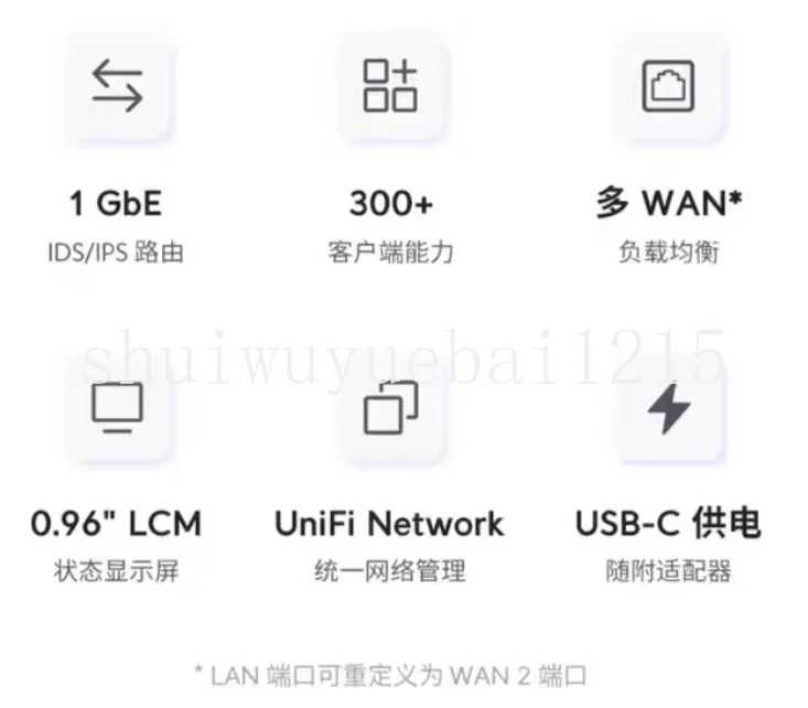 UCG-Max-NS UniFi Cloud Gateway Host Multi-WAN Routing 1G/2.5G Network SurveillanceVideo Management Desktop All-in-One Appliance
