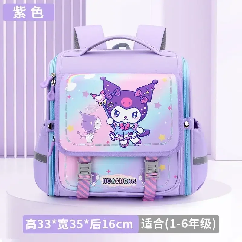 

Cinnamoroll Anime Kawaii Sanrio Children Schoolbag Cute Cartoon Kuromi Students Waterproof Storage Backpack Gifts for Kids