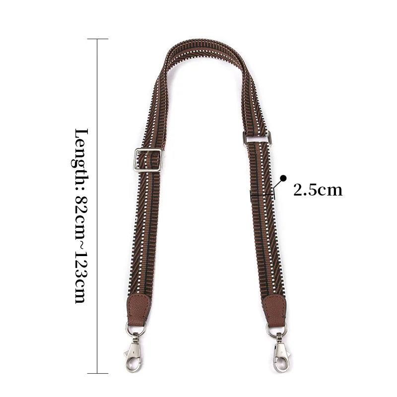 TINBERON 2.5CM Shoulder Bag Strap Adjustable Bag Strap Accessories Luxury Design Women Bag Strap For Crossbody Fabric Bag Strap