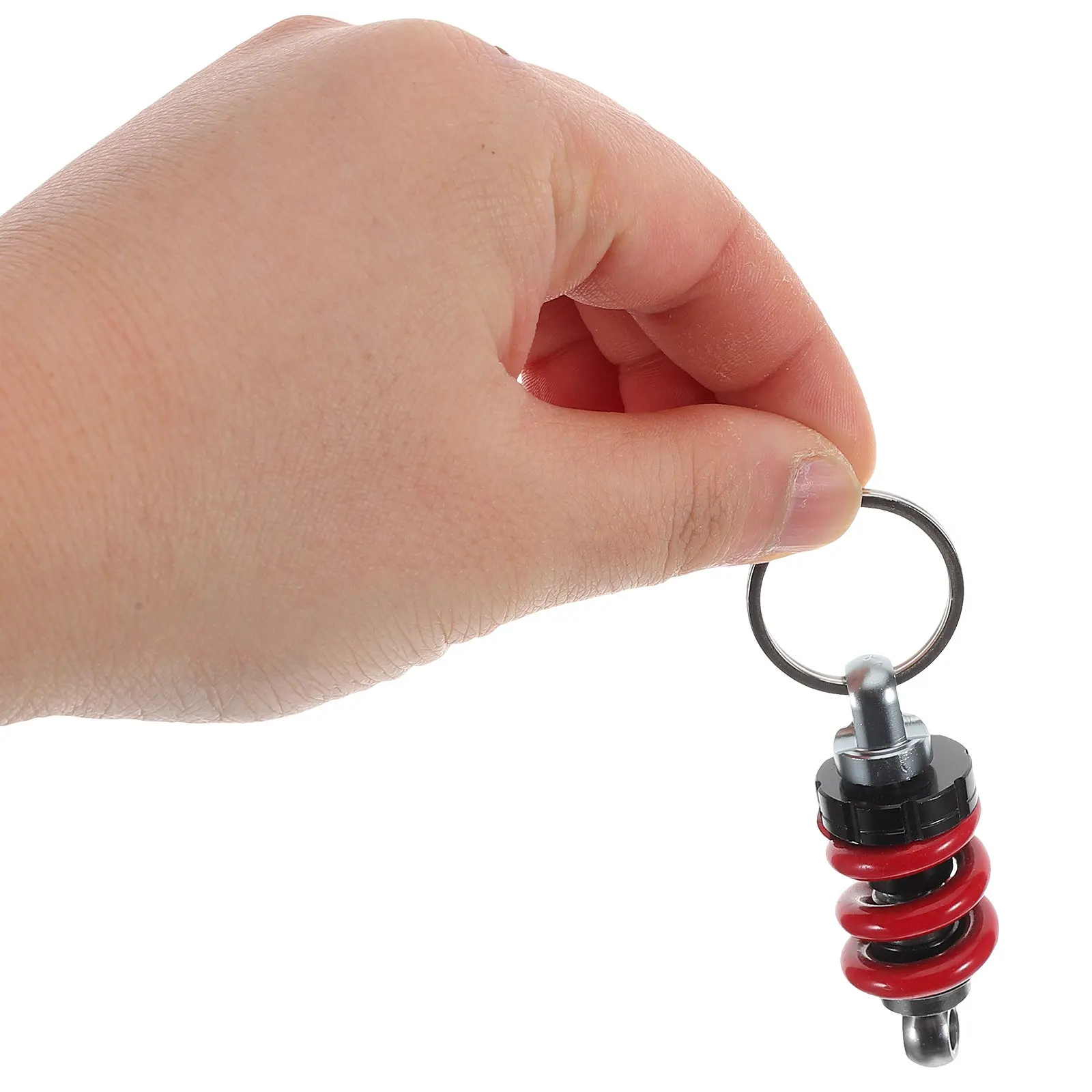 Motorcycle Keychain Shock Absorber Key Ring Men's Automotive Keychain Pendant Creative Motorcycle Decoration Suspension Spring