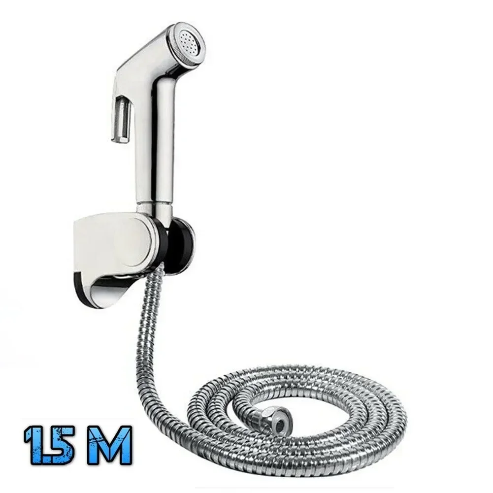 New Set Handheld Holder Shower Head Bidet Spray Muslim Toilet Douche Hose Hygienic Jet Multi-functional 150cm ABS