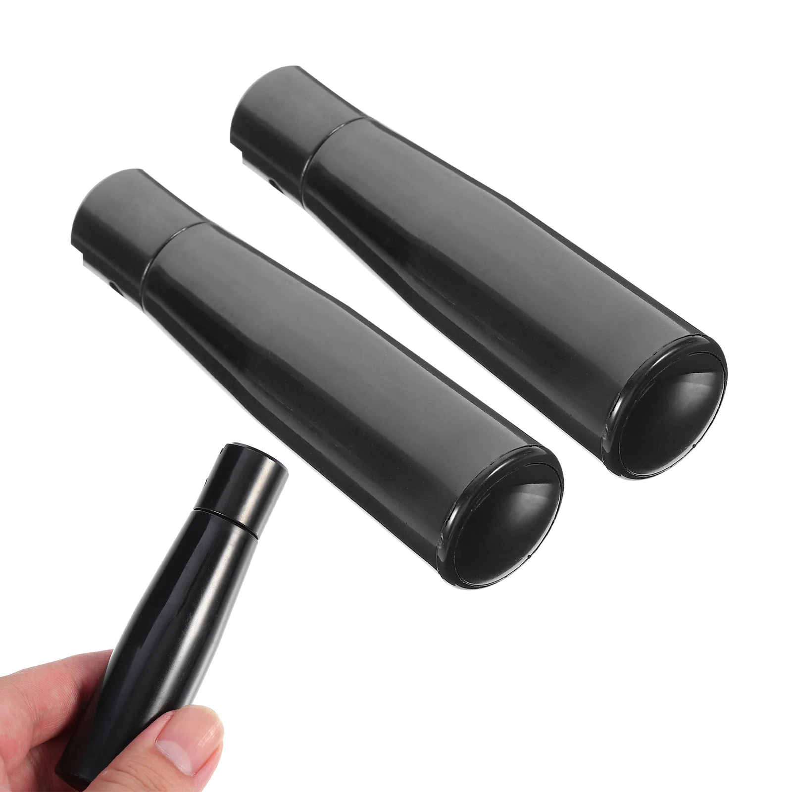 

2pcs Folding Handle M6 Thread 3.9" X 0.9" Matte Black Durable Machinery Grip For Lathe Milling Machine Replacement Part Compact