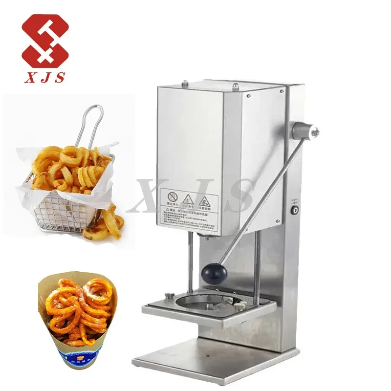Desktop Steel 16 W Snack Shops Curly Fries Machine For Restaurants Commercial