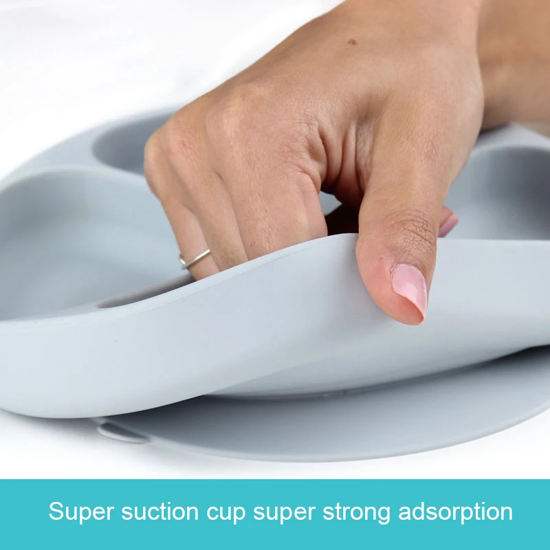 Baby Silicone Sucker Dishes Plate Bowl Tableware Set Newborn Feeding Set Table Mat Suction Tray Learning Eating For Children