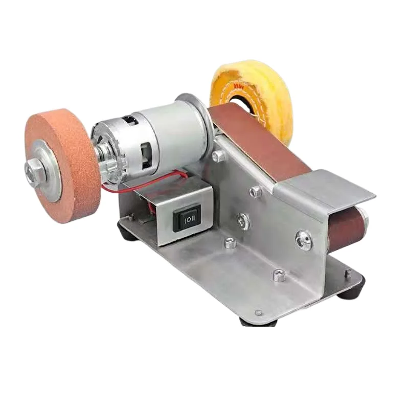 

Миниатюрный электрический ленточный шлифовальный станок 110 В/220 В, ленточный шлифовальный станок, шлифовальный станок для ножей