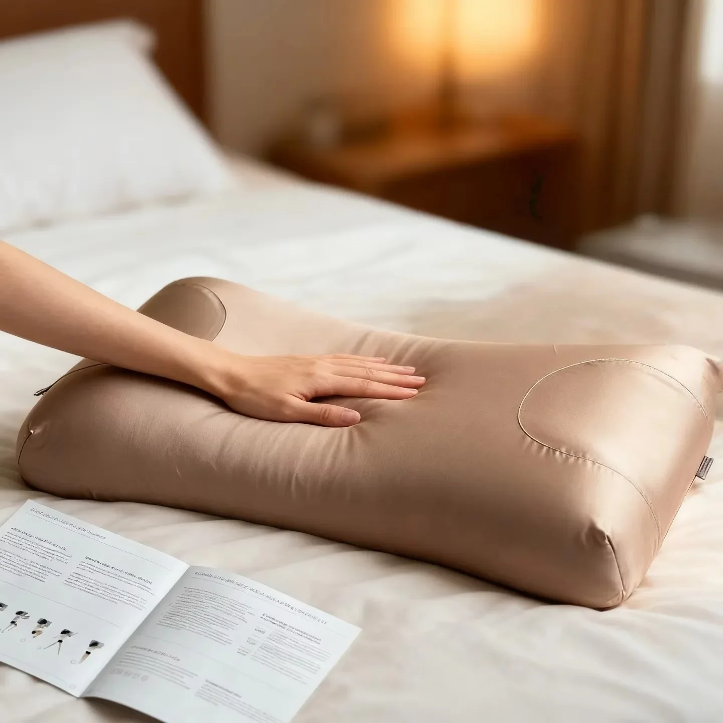 Holiday Gifts Luxury Brand Sleep&Glow Anti-Aging Beauty Pillow Fights Sleep Wrinkles Adjustable Memory Foam Century-old F.L.G