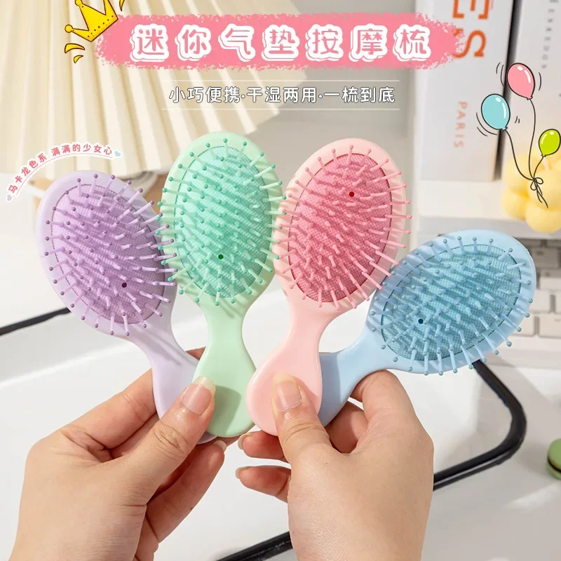 1 Pcs Mini Soft Bristles For Women Baby Girls Kids Wet Hair Brush Hair Combs Small Pocket Travel Hair Brush Combs