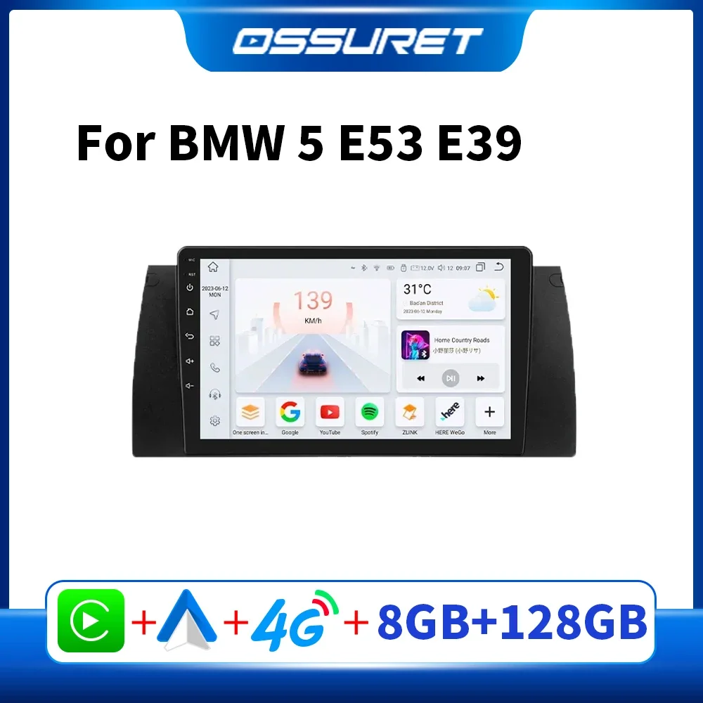 

Автомагнитола 2DIN Android для BMW 5 E53 E39 X5 M5 1996 -2007 Carplay GPS мультимедийный стерео плеер Автомобильный экран DSP 7862 головное устройство