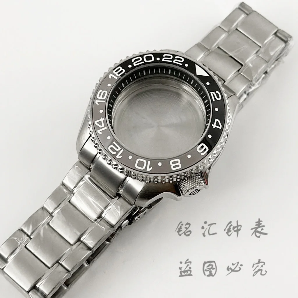 

NH35 Черный Гей GMT Безель 42 мм Черное Кольцо Корпус Для Часов Браслет Из Нержавеющей Стали Для NH34 NH35 NH36 NH38 Механизм 28,5 мм Модов Циферблата