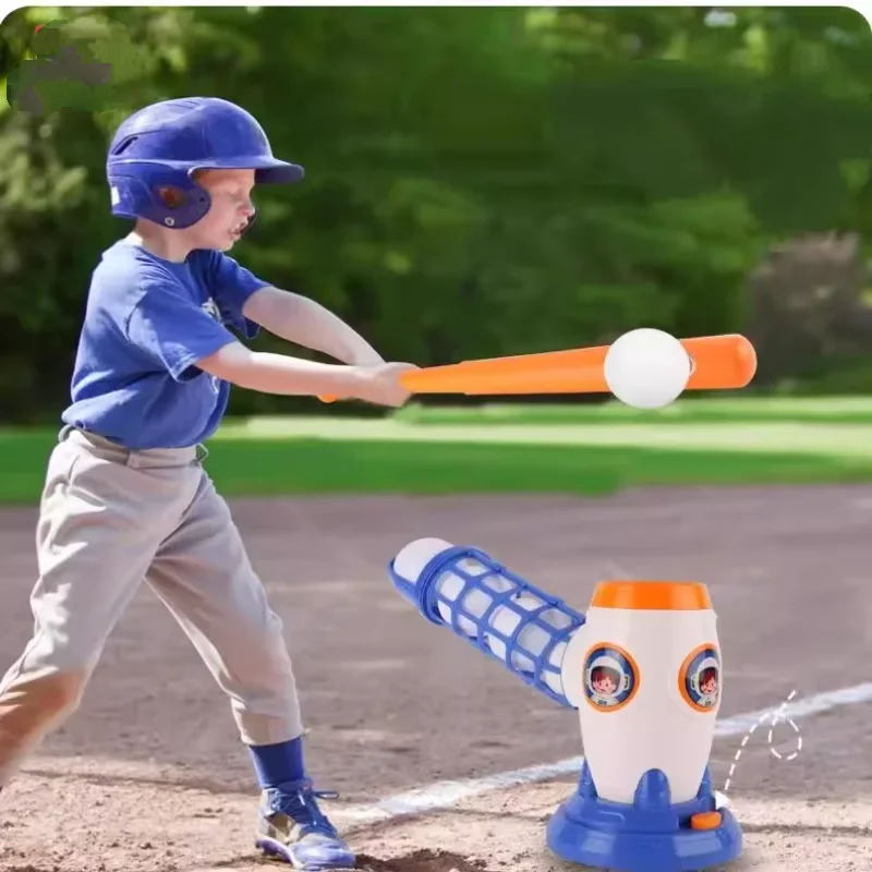 電動野球ピッチャー自動ランチャーおもちゃセット子供屋外屋内スポーツおもちゃテニスボール男の子教育ゲームギフト