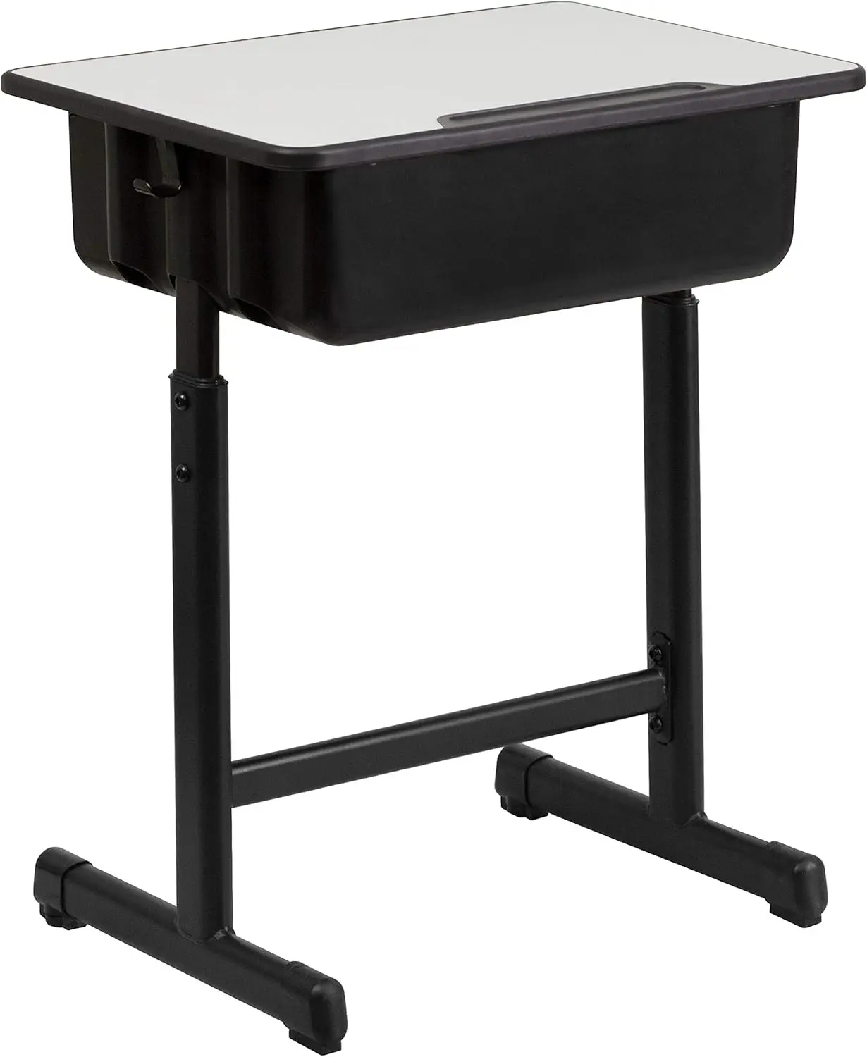 Children Tables Open Front Student Desk for Classrooms or Remote Learning Height Adjustable School Desk with Book Box