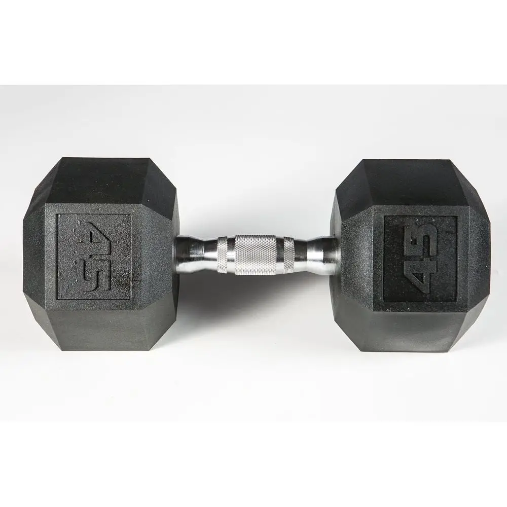 

Hexagonal PVC Dumbbell with Ergonomic Chrome Handle