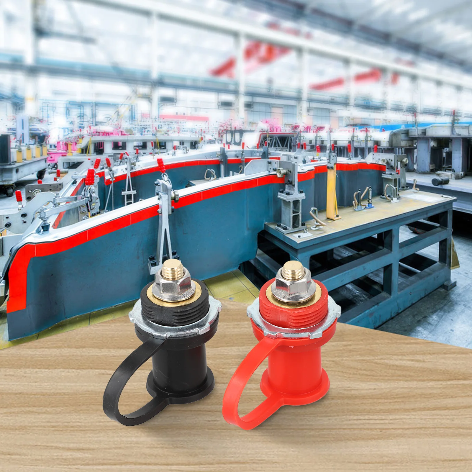 

3 8 Inch Stud Battery Charger Post Heavy-Duty Brass High Current Rating Practical Vehicle Access Charging Applications