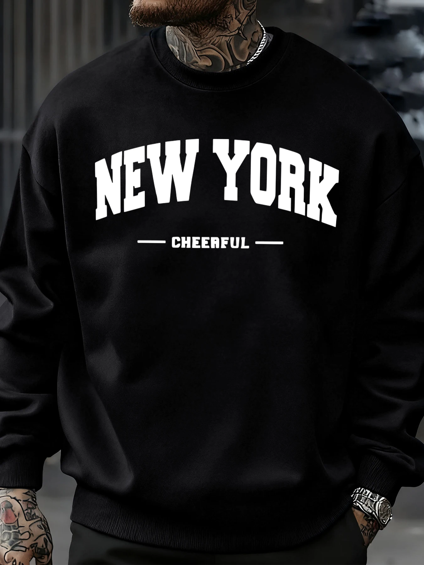 

Нью-Йоркский свитшот с принтом, мужской повседневный пуловер большого размера, осенняя модная флисовая одежда, разноцветная уличная одежда унисекс