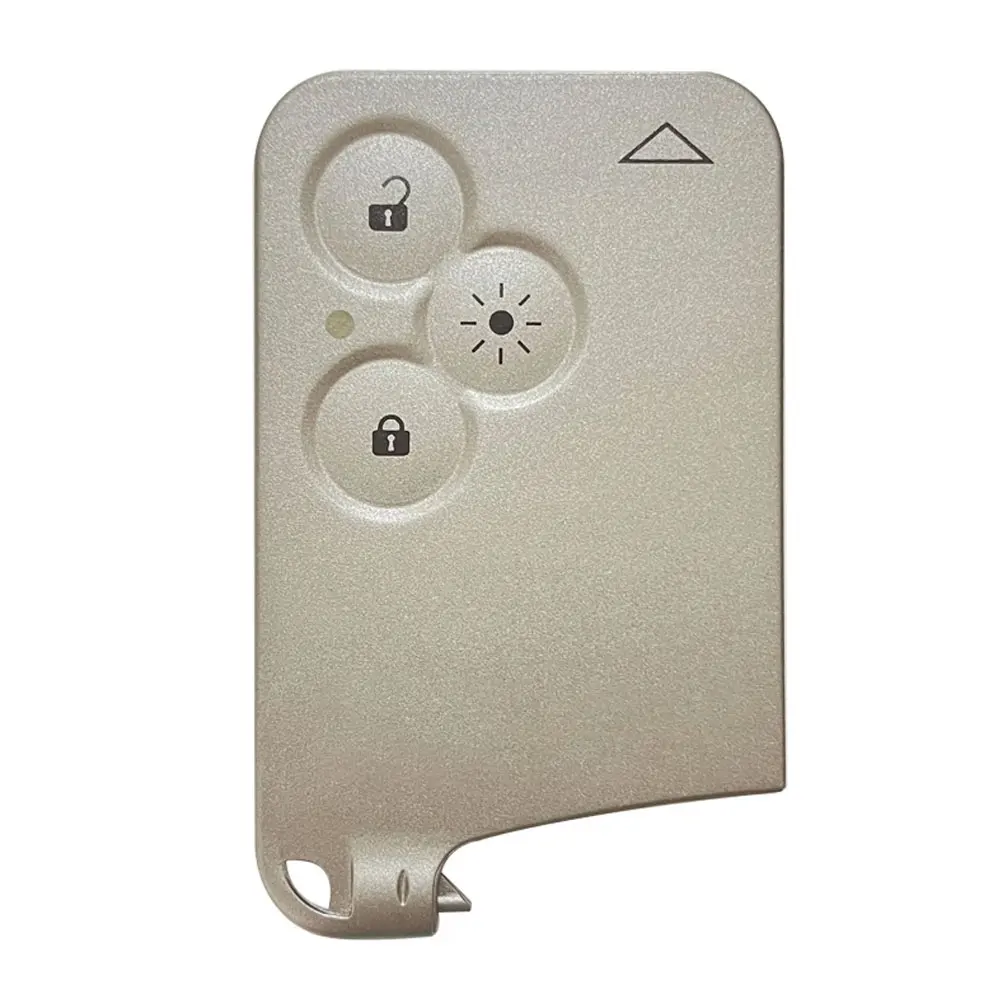 XNRKEY 3 Button Key Shell Lighting Button for Renault Espace Laguna Key Shell Without Blade With/Without Words With/Without Logo