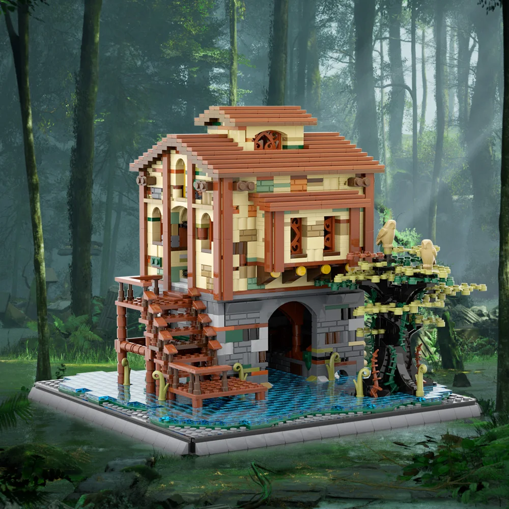 2587PCS Swamp Hideoutรุ่นMOC-29779 City Street View VillaสถาปัตยกรรมModular Building Blocks DIYของขวัญของเล่นสําหรับผู้ใหญ่เด็ก
