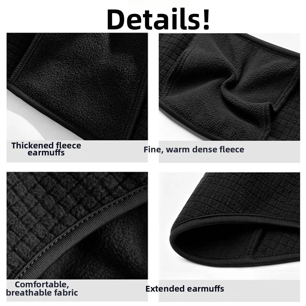 New Polyester Ear Warmer Headband Windproof Stretchable Thermal Headband Thickened Sweat Wicking Sports Headband Running