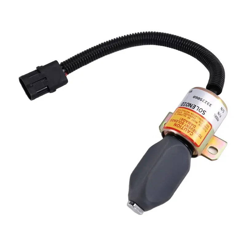 

Практичный электромагнитный клапан пламени для JCB JS130 JS160 JS180 JS240 JS260 JS330 — 332/J5060 716/30091, 24 В, электромагнитный клапан отключения топлива