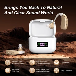 Rechargeable Sound Amplifier Severe Hearing Aid For Deaf People Rechargeable BTE Hearing Aid For The Deaf People