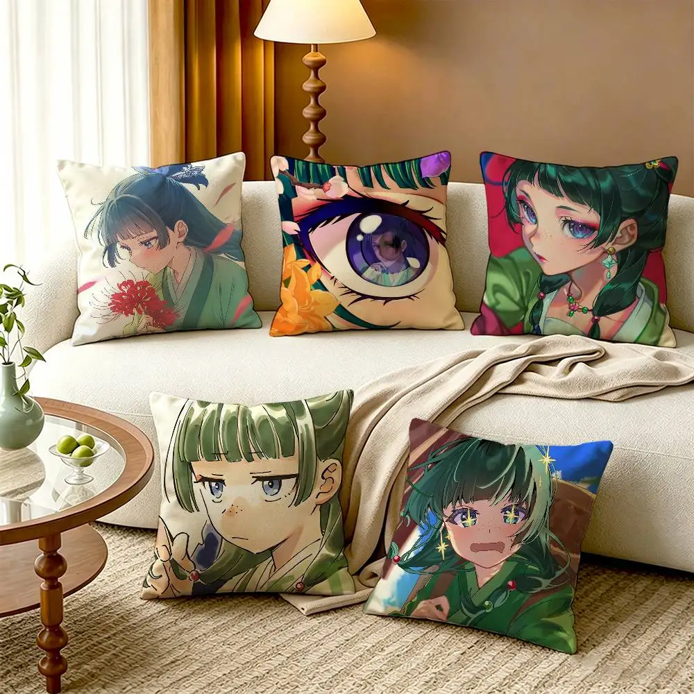 

Cute K-KSN M-Mao Mao Cotton Linen Square Pillow Covers Home Decor Gifts
