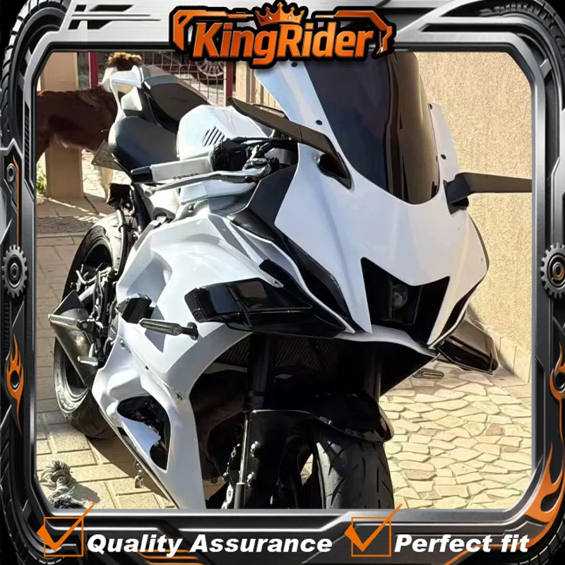 For YAMAHA YZF-R7 2021-2023 Motorcycle Front Fairing Winglets Spoilers Fixed Wing Aerodynamic Wing Cover Protection Guard YZF R7