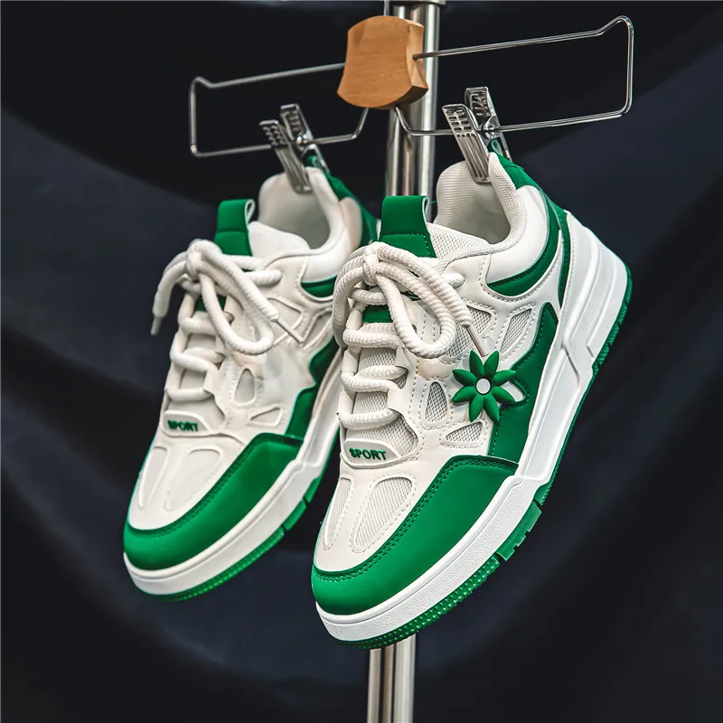 

Мужские летние/осенние лоферы — универсальные повседневные кроссовки на шнуровке на плоской подошве